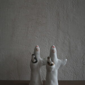 鹿皮出土｜【迷你小觀音抱著貓】(預訂) ─ 萬土隨佛展售會